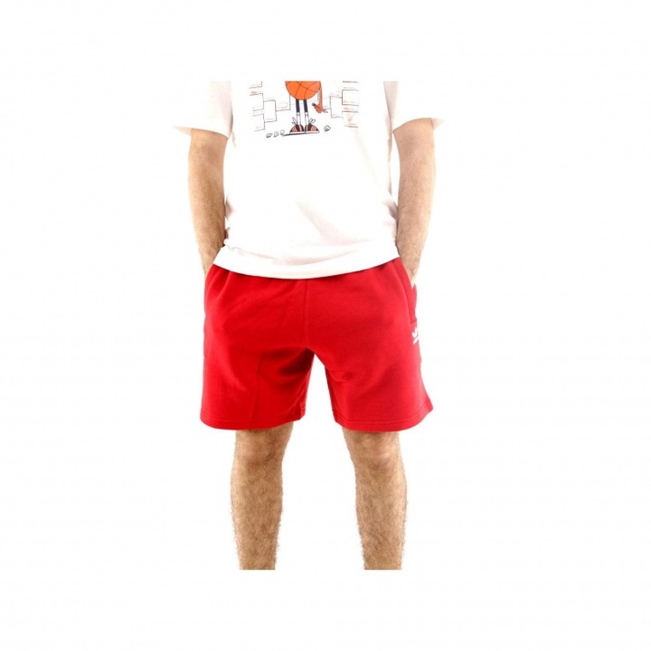 Pantaloni sport barbati, adidas, ESSENTIAL SHORT BETSCA, rosu, material usor, 2XL INTL