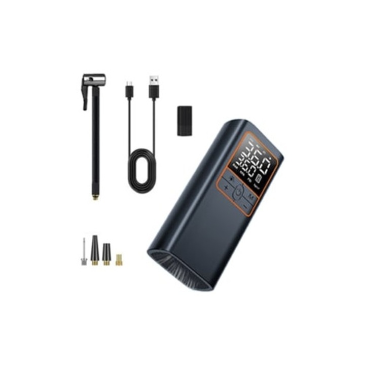 Pompa de umflat portabila Slowmoose pentru masina, bicicleta, motocicleta si minge