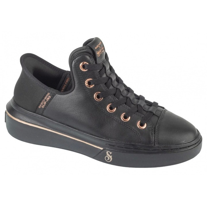 Tenisi dama, Skechers, Snoop One, piele naturala, negru, 41 EU