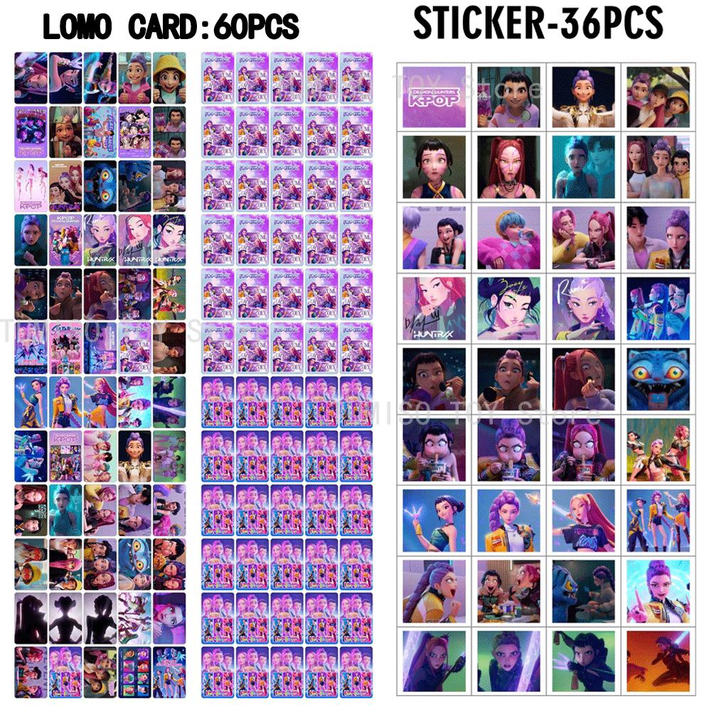 Set 96 Carti si Stickere K-POP Demon Hunters Anime Sajaboys