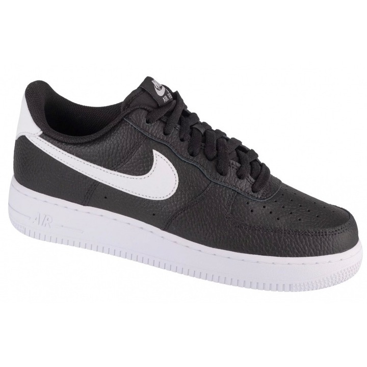Adidasi Nike Air Force 1, piele naturala, negru, 38.5 EU