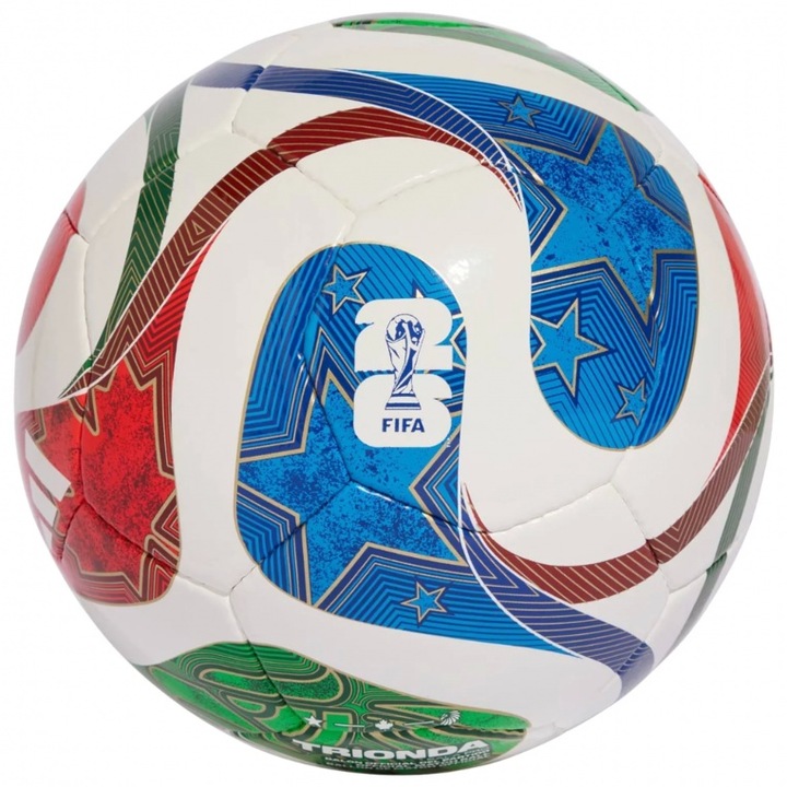 Minge fotbal adidas FIFA World Cup 26 Trionda Sala, poliester, alb, dimensiune 4