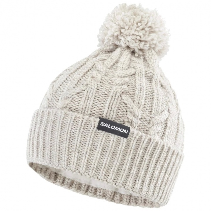 Caciula sport Salomon Ivy Beanie, acril, bej