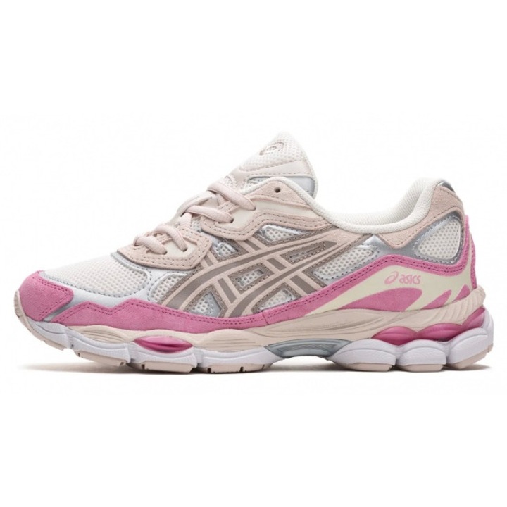 Pantofi sport dama, Asics, Gel-NYC 1203A383-104, textil, bej/roz