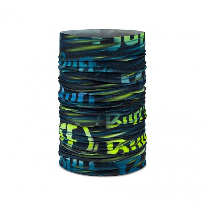 Bandana Buff Original Ecostretch Orby Night Blue, kék-citrom, Egy méret
