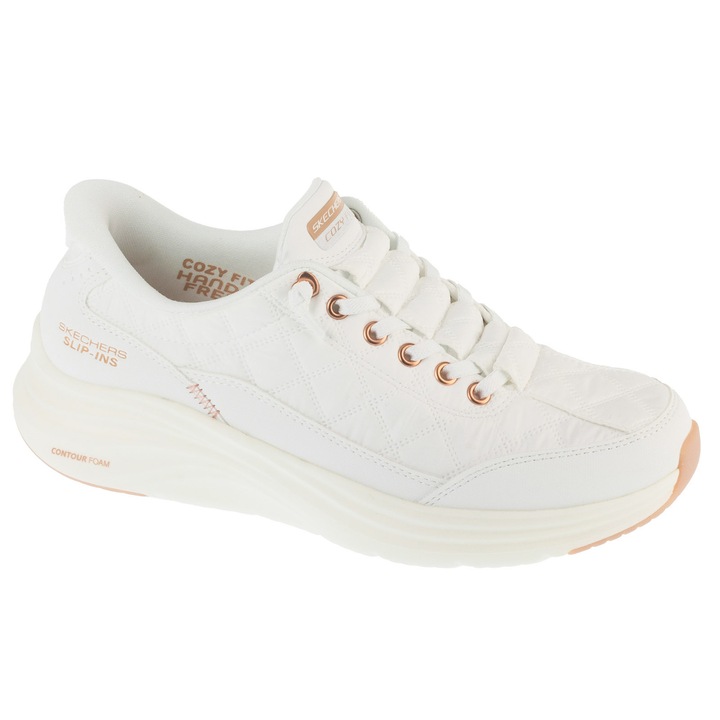 Pantofi sport, Skechers Slip-ins: Contour Foam - Golden Hour 150413, Alb