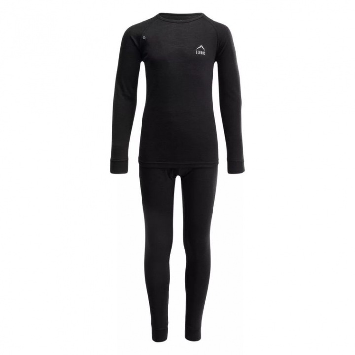 Elbrus gyerek termó fehérnemű, fekete