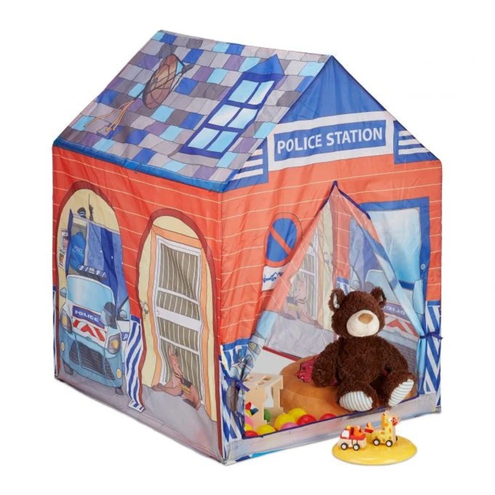 B2X Детска палатка за игра, полиция, 55x15x8см, многоцветна