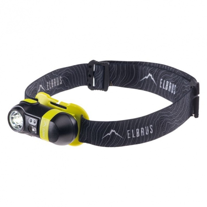 Lanterna Elbrus Nova Light 600, galben, pentru turism