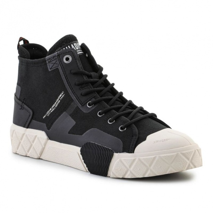 Ferfi cipok, Palladium, Ace City Shell Chuk2, fekete, textil, Fekete