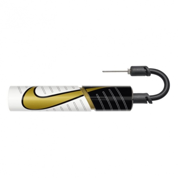 Nike pumpa, fehér/fekete/arany, futballhoz, kosárlabdához, röplabdához
