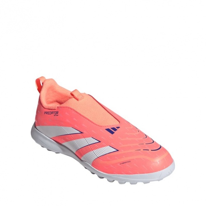 Детски футболни обувки, Adidas Predator, с бутонки, оранжево/бяло