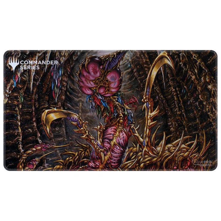 Playmat Holofoil Sliver Queen, Magic: The Gathering Commander Series, strălucitor, 24x13.5 inch