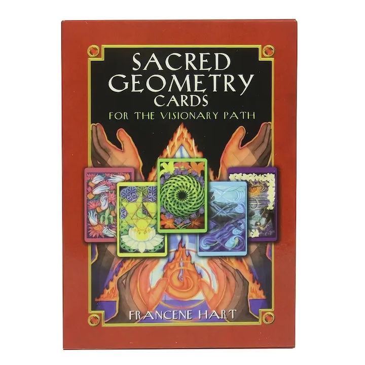 Set de cărți, Sacred Geometry Cards, Francene Hart, 64 carduri, 10.2x7.5cm