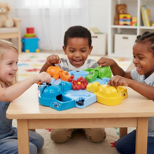 Joc de societate interactiv Hungry Hippos, Zola, 2-4 jucători