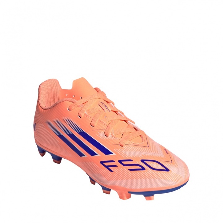 Ghete de fotbal, Adidas F50 Club Fg/mg Ji0027, portocaliu/albastru