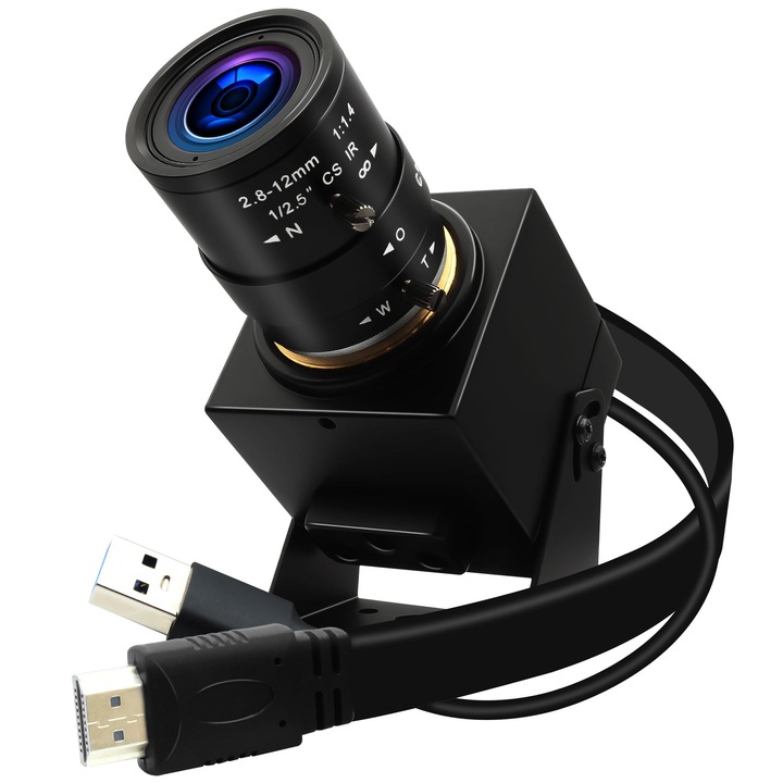 Webkamera ELP 4K, 60fps, USB 3.0, 2.8-12mm, manuális fókuszálás