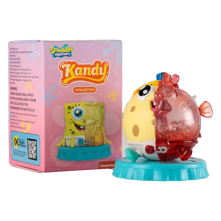 Figurina de colectie surpriza, personaj SpongeBob − Kandy: Soda Edition, Mighty Jaxx