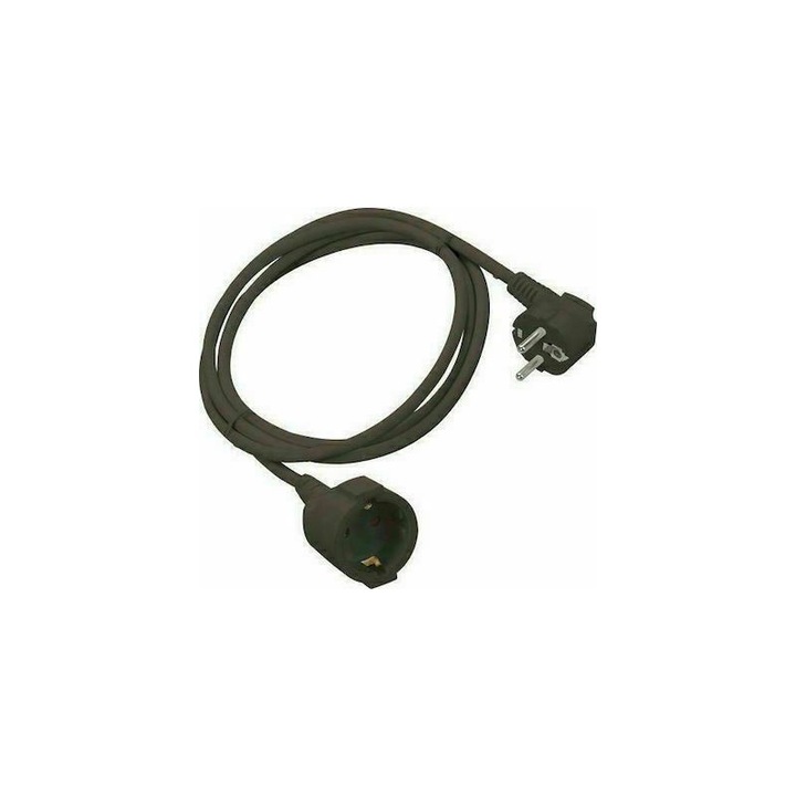 Удължител Eurolamp Proektase Germanikon Prodiagraphon 5M 3x1.5mm, черен цвят