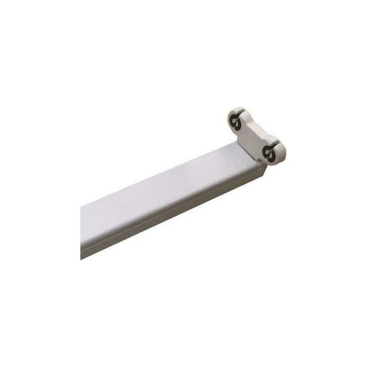 Осветителни тела за търговски обекти, Eurolamp, LED тръба 0.60м, 2 канала, бял