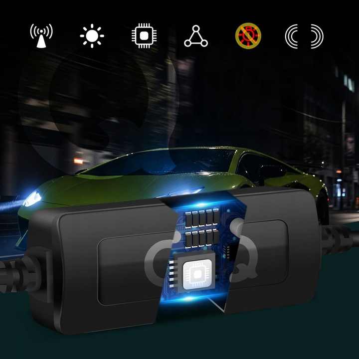 2 db autós LED izzó készlet, H1, Qerk, P14.5s, 160W, 6500K, 12V, 25000 óra, távolsági fényszóró, tompított fényszóró, ködlámpa