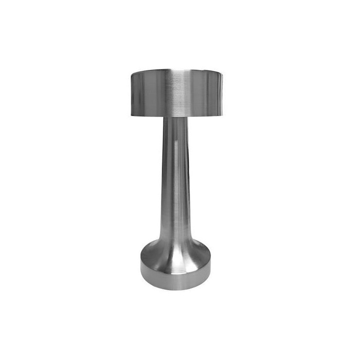 LED нощна лампа, Eurolamp, 3W, 240Lm, 3000K, 5V, сребърна