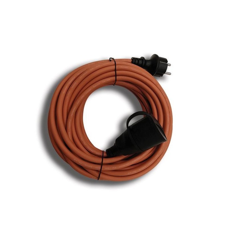 Удължител Eurolamp 15м 3x1.5мм IP44 оранжев