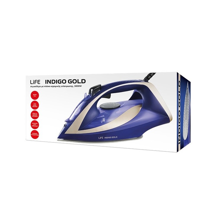 Fier de calcat cu abur Life, 3000W, placi ceramice, 21824