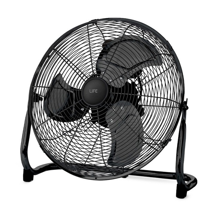 Ventilator de podea Life, 100W, negru