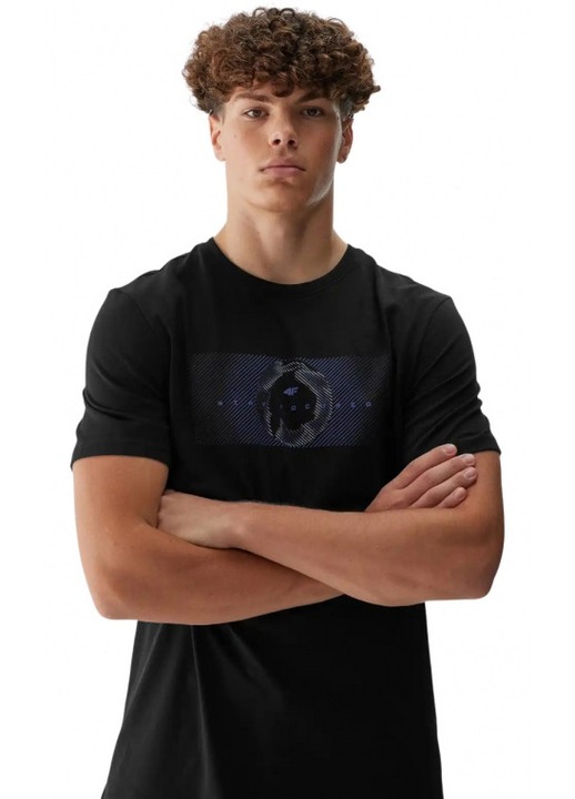 Férfi póló waw25ttshm2964 20s, 4F, Fekete
