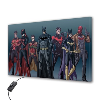 Lampa Veioza Aplica VarioView LED Animatie pentru copii Batman Echipa 30 x 45 cm Lampa Veioza Aplica VarioView LED Animatie pentru copii Batman Echipa 30 x 45 cm