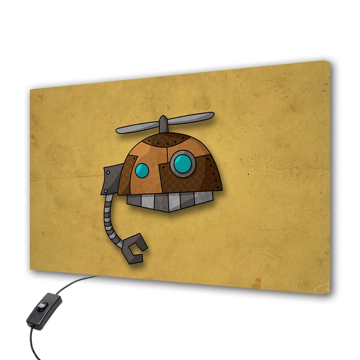Lampa Veioza Aplica VarioView LED Animatie pentru copii Robotel 40 x 60 cm