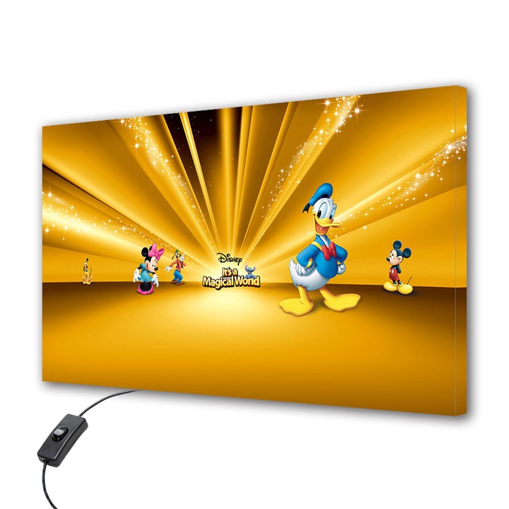Lampa Veioza Aplica VarioView LED Animatie pentru copii Disney Personaje 40 x 60 cm