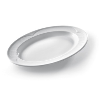Platou oval din portelan super-rezistent, 34x24 cm, gama Hendi SATURN Platou oval din portelan super-rezistent, 34x24 cm, gama Hendi SATURN