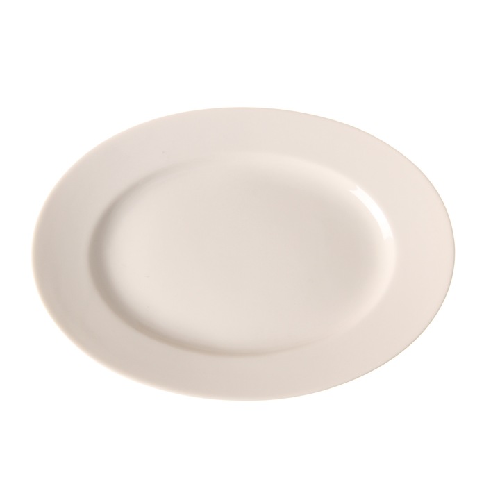 Platou Hendi oval 310x220 mm, portelan, gama GOURMET