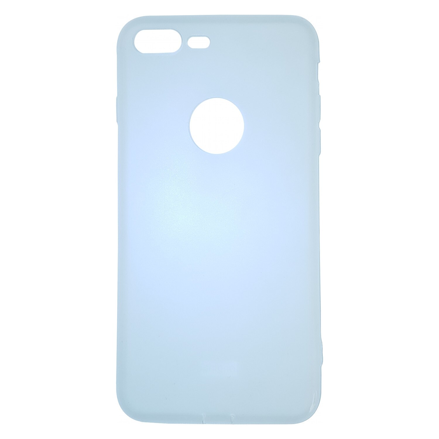 Husa Kabelwelt GKWQCHS118 pentru Apple iPhone 7 Plus, Capac silicon slim, Alb mat
