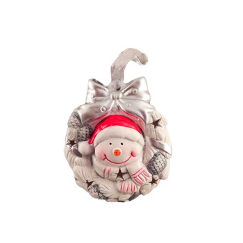 Decoratiune cu led Om de zapada 14 cm Decoratiune cu led Om de zapada 14 cm