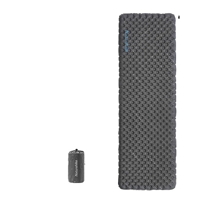 Къмпинг матрак, 75x24 инча, сив квадрат, ултралек дизайн, R-стойност на изолация 3.5, компактен