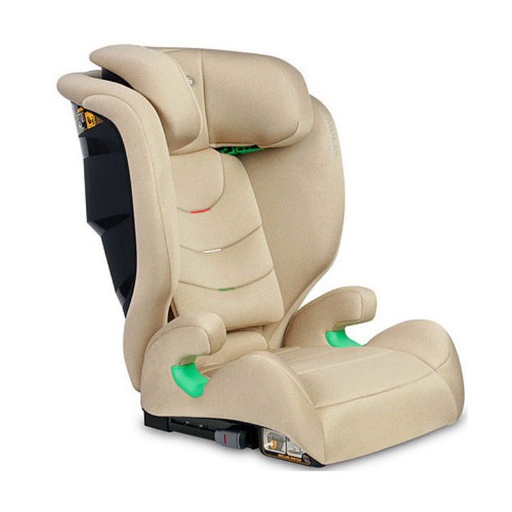 Gyermekautósülés, CARETERO, Nimbus I-SIZE Emelőülés, 100-150 Cm, ISOFIX, Dönthető, Állítható, Kamela