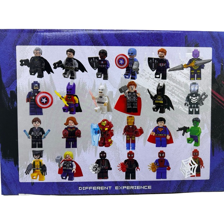 28 db-os Avengers BlockHeroes típusú játékfigura készlet