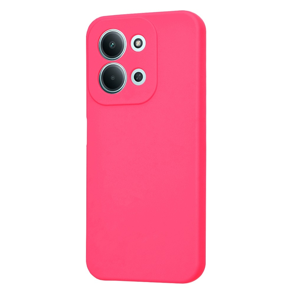 Husa pentru Xiaomi Redmi 15C 4G / Redmi 15C 5G Daden® Silicon SoftFlex, Ultra Slim, Protectie sporita, Interior de microfibra, Roz neon
