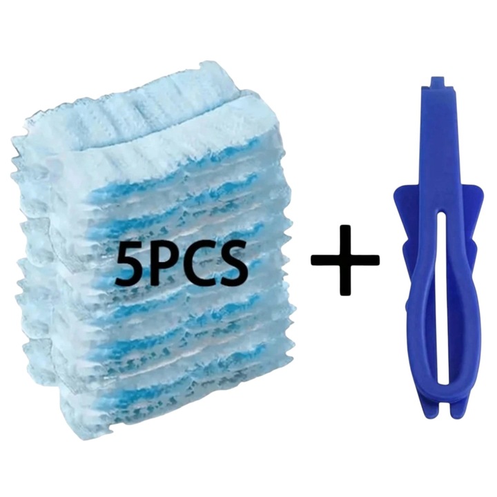 Pamatuf praf, 5 rezerve + maner, albastre