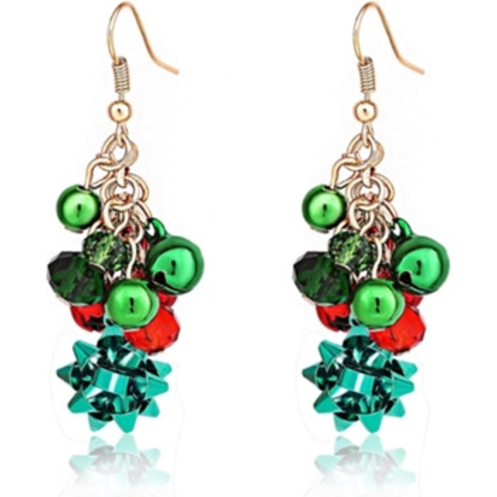 Cercei dama, lungi, multicolor