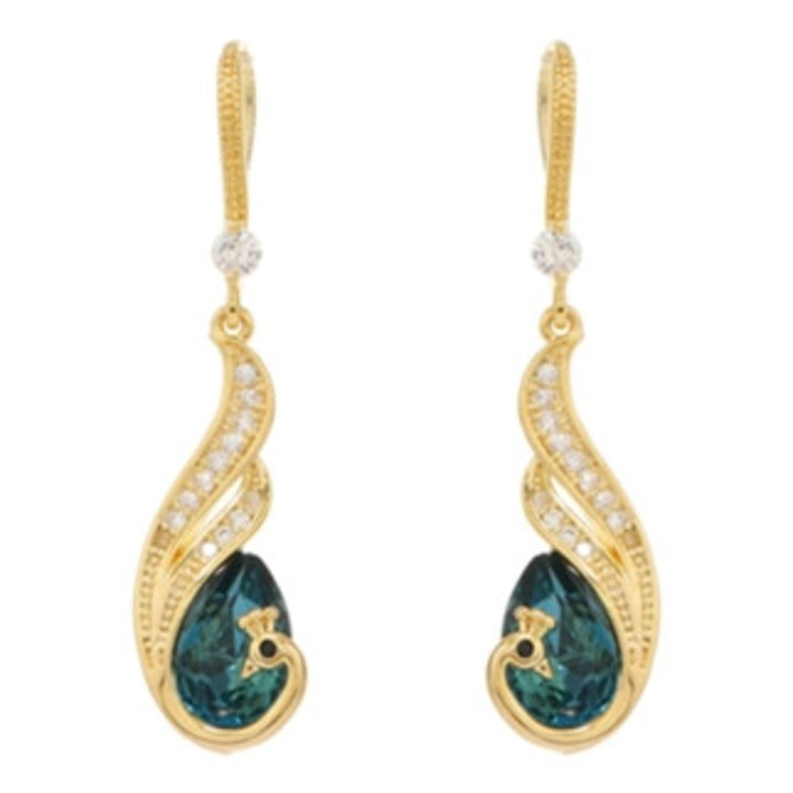 Cercei lungi din argint 925, auriu