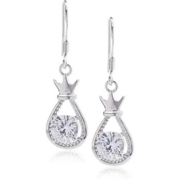 Cercei lungi placati cu aur de 14k pentru femei si fete