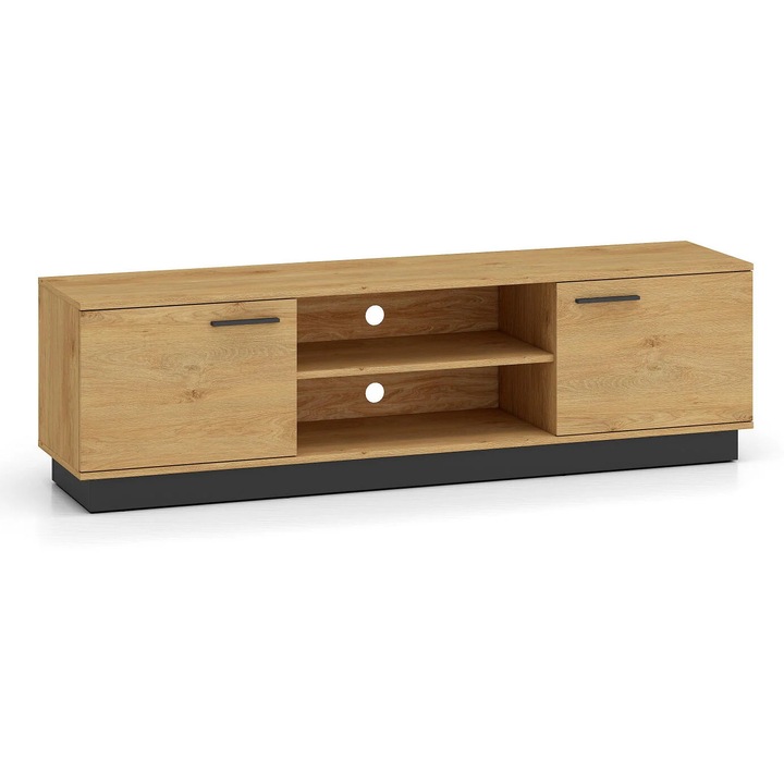 Comodă TV, Furnlux, Modesto, crem, lemn prelucrat, 170x49x40 cm, set 1 x Comodă TV