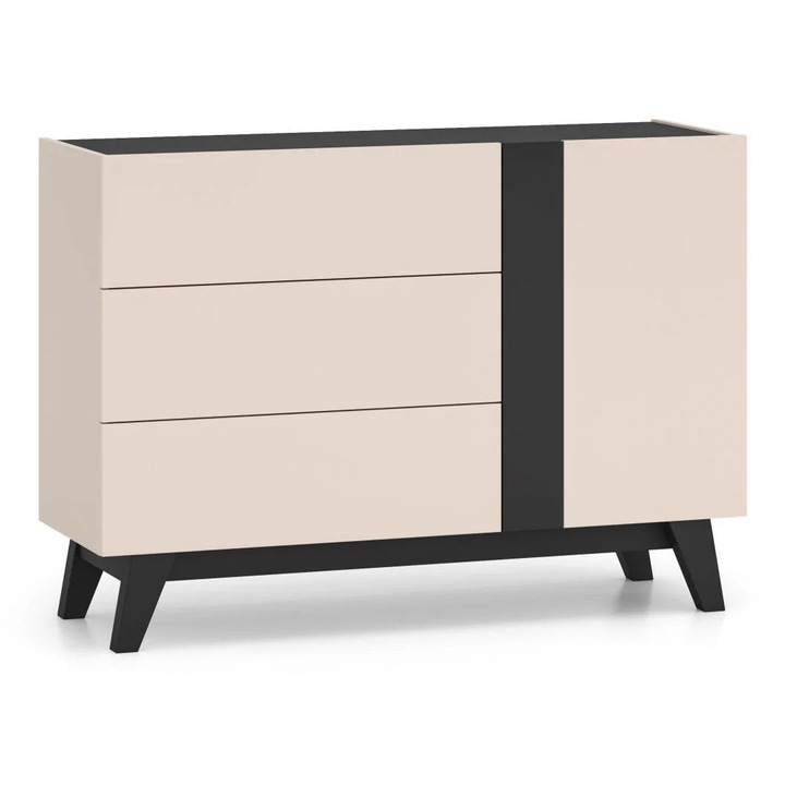 Bufet, Furnlux, Freshion, crem, lemn prelucrat, 120x85x40 cm, set 1 bucata