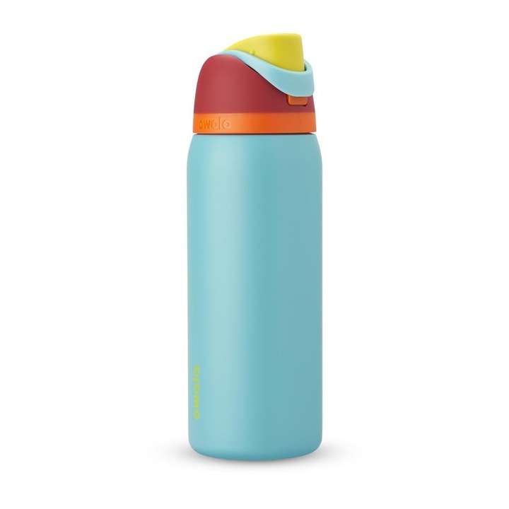 Owala Freesip rozsdamentes acél szigetelt vizespalack, 945 ml, BPA-mentes, Summer Jam szín
