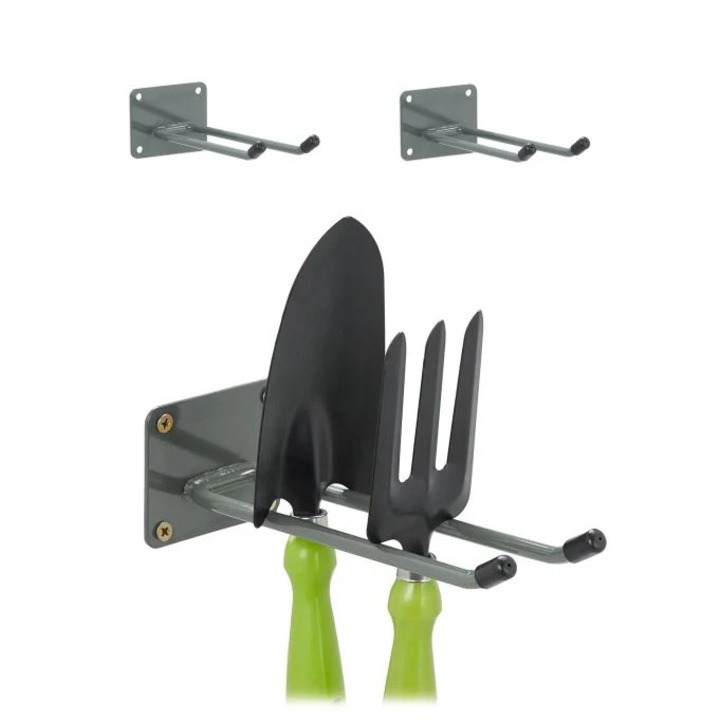 B2X 3 hosszú fali kampó készlet, acél, 26,5x13,2x11cm