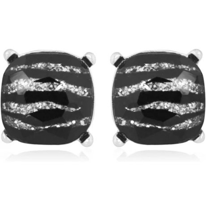 Cercei cu paiete fatetate, Negru